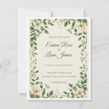 Faire-part de mariage botanique Le Jardin Verdoyan