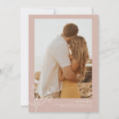 Faire-part de mariage botanique minimale PEYTON (Dos)