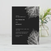 Faire-part de mariage botanique minimaliste (Debout devant)