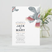 Faire-part de mariage botanique minimaliste (Debout devant)