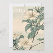 Faire-part de mariage botanique moderne (Devant)