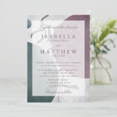 Faire-Part de Mariage Botanique Moderne (Debout devant)