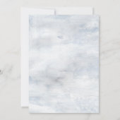 Faire-part de mariage botanique moderne de fleurs (Dos)