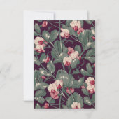 Faire-part de mariage Botanique Morose et Prune Pr (Dos)