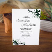 Faire-part de mariage botanique neutre