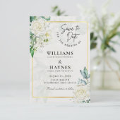 Faire-part de mariage botanique romantique (Debout devant)