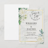 Faire-part de mariage botanique romantique (Devant / Derrière)