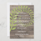 Faire-part de mariage BOTANIQUE RUSTIQUE VINTGE (Devant)