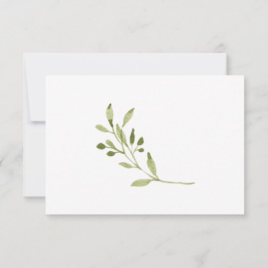 Faire-Part de Mariage Botanique 'Save The Date' | (Dos)