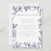 Faire-part de mariage botanique vintage (Dos)