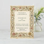 Faire-part de mariage botanique William Morris (Debout devant)