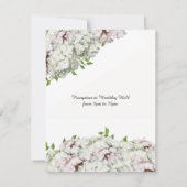 Faire-part de mariage bouquet de fleurs mixtes (Dos)