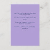 Faire-part de mariage bouquet de tulipes (Dos)