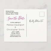 Faire-part de mariage Bouquet floral de Rose & Pop (Dos)