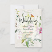 Faire-part de mariage bouquet jonquille de printem (Devant)