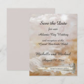 Faire-Part de Mariage "Bouteille de Plage" avec Da (Devant / Derrière)