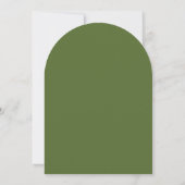Faire-part de mariage Branche d'Olive élégant vert (Dos)