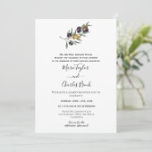 Faire-part de mariage Branche d'olivier (Debout devant)