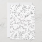 Faire-part de mariage Branches à main (Dos)