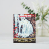 Faire-part de mariage Brandywine Falls Ohio (Debout devant)