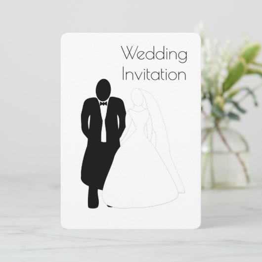 Faire-part de mariage Bride Groom (Debout devant)