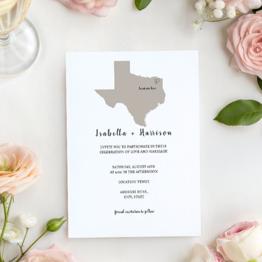 Faire-part de mariage BRIGHTEST TEXAS