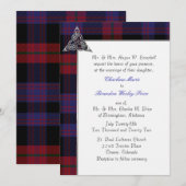 Faire-part de mariage Brown Clan Tartan Plaid (Devant / Derrière)