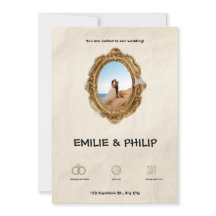 Faire-part de mariage Brown moderne