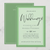 Faire-part de mariage budget 5x7 Modern Script Ove (Devant / Derrière)