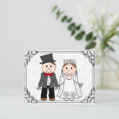 faire-part de mariage budget amusant (Debout devant)