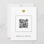 Faire-part de mariage Budget Terracotta avec QR Co (Devant)