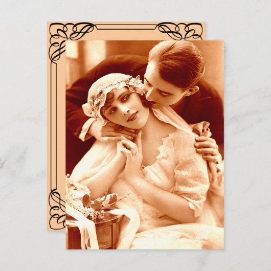 faire-part de mariage budgétaire (Devant / Derrière)