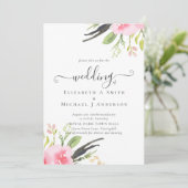 Faire-part de mariage budgétaire de qualité d'oliv (Debout devant)