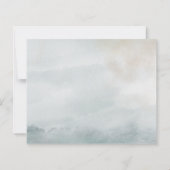 Faire-part de mariage budgétaire. Feuille de papie (Dos)