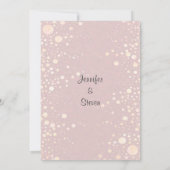 Faire-part de mariage | Bulles blanches (Dos)