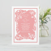 Faire-part de mariage Butterfly Meadow (Debout devant)