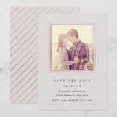 Faire-part de mariage cadre gris et or classique (Devant / Derrière)