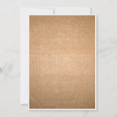 Faire-part de mariage cage à oiseaux en papier mar (Dos)