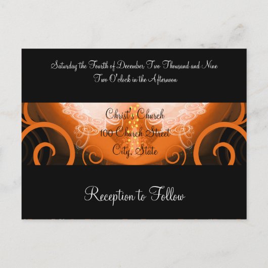 Faire-part de mariage Cala Lily (Dos)