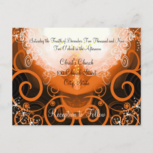 Faire-part de mariage Cala Lily (Dos)