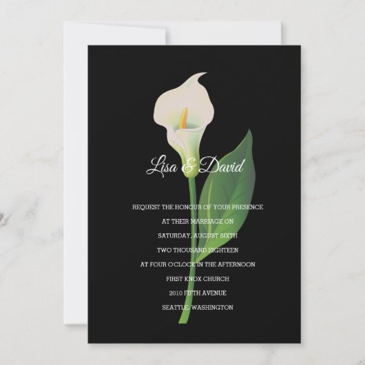 Faire-part de mariage-Cala Lily (Devant)