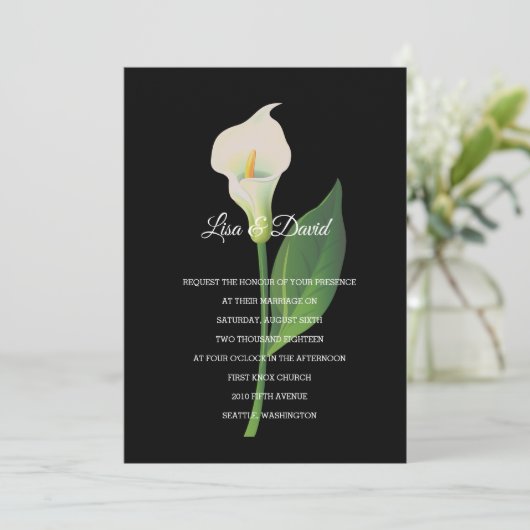 Faire-part de mariage-Cala Lily (Debout devant)