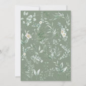 Faire-part de mariage calligraphié avec verdure pr (Dos)