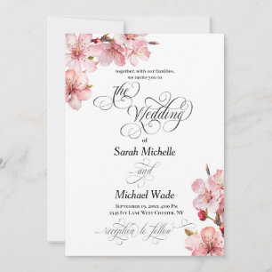 Faire-part de mariage calligraphié élégant Hawthor