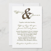 Faire-part de mariage Camo Ampersand (Devant)
