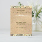 Faire-part de mariage Camo Burlap (Debout devant)