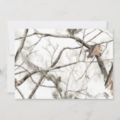 Faire-part de mariage Camouflage d'hiver (Dos)