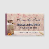 Faire-Part de Mariage Campagnard avec Ancienne Cha (Devant)