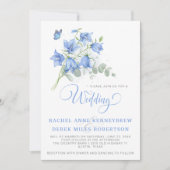 Faire-part de mariage Campanule bleue (Devant)