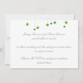 Faire-part de mariage canards mariés 4 étoiles et (Dos)